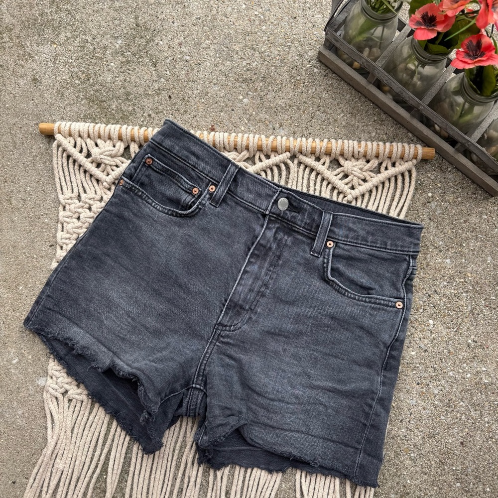 Denim Forum Black Jean Shorts Size 29